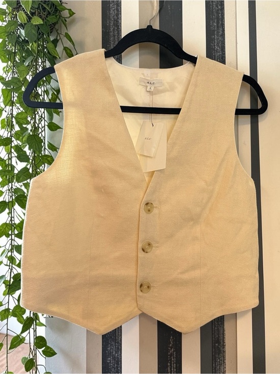 A.L.C. Tops - ALC Vest Linen Blend Size 6 NWT